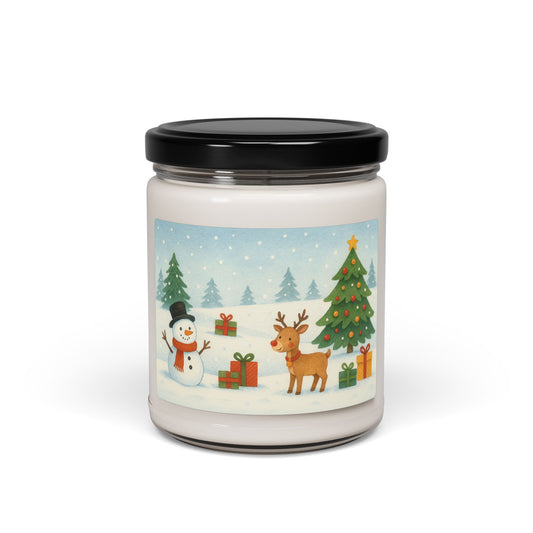 Festive Holiday Scented Soy Candle