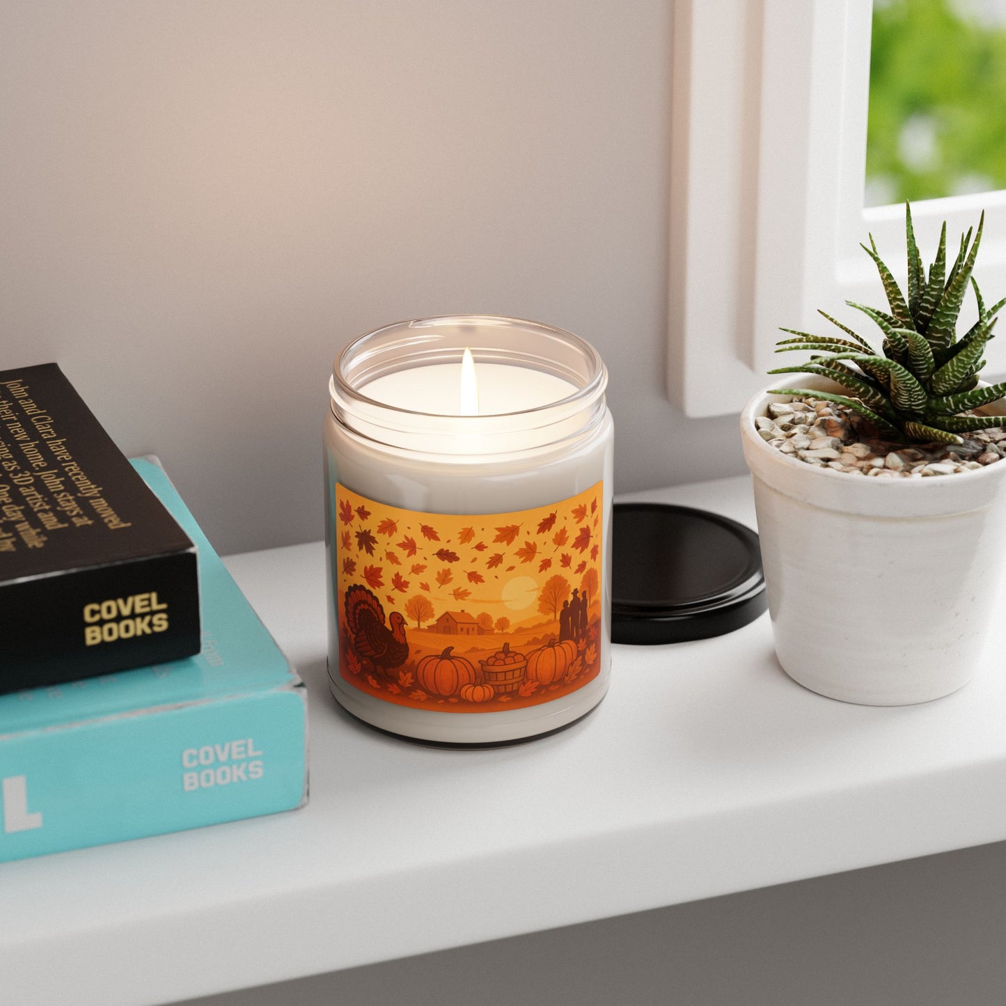 Autumn-Themed Scented Soy Thanksgiving Candle