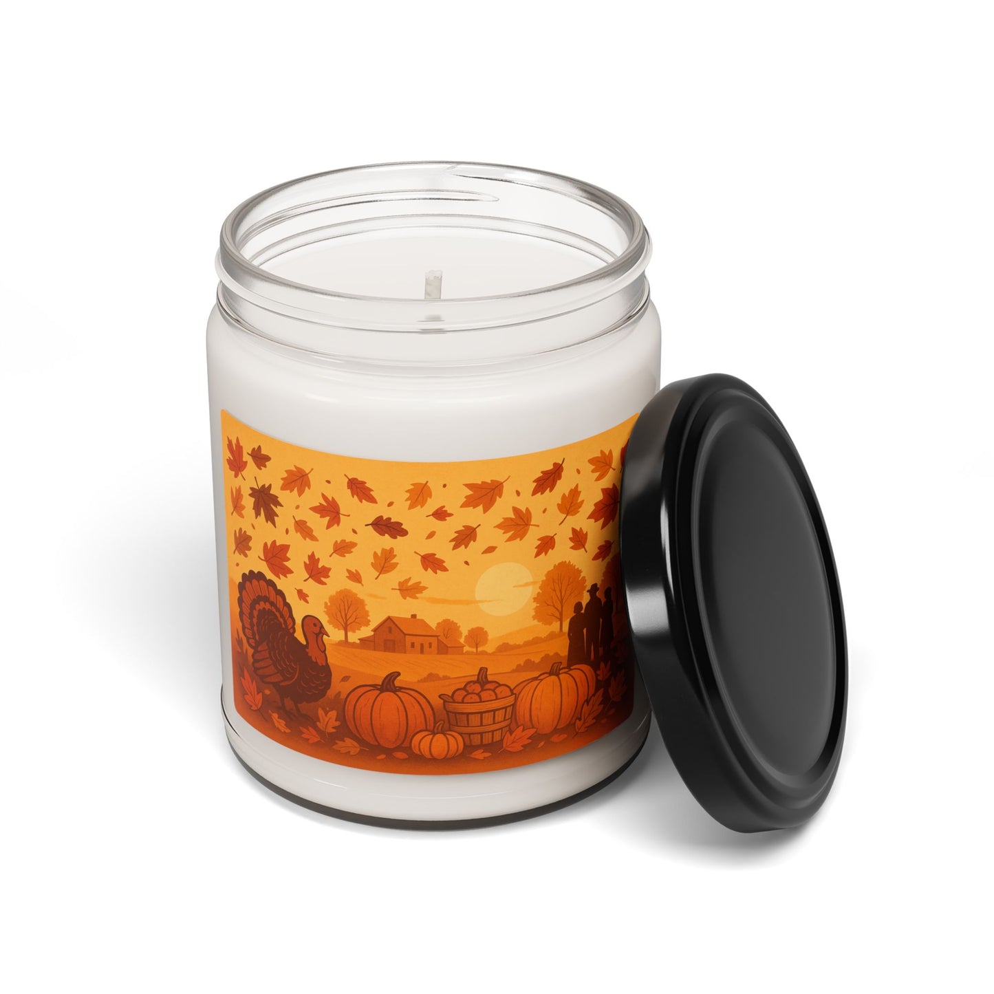 Autumn-Themed Scented Soy Thanksgiving Candle