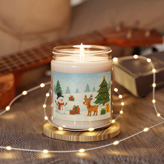 Festive Holiday Scented Soy Candle